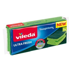 Tīrīšanas sūklis Vileda UltraFresh VILE23950, zaļa krās., 3 gab.