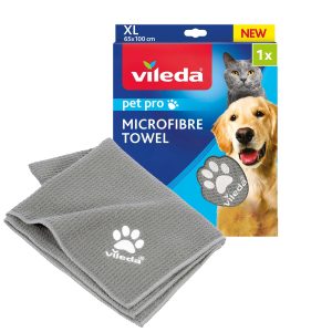 Lupatiņa, dzīvniekiem Vileda PET PRO rankšluostis, pelēka krās., mikrošķiedras