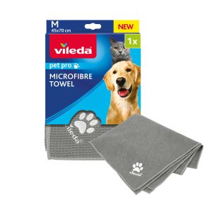 Lupatiņa, dzīvniekiem Vileda PET PRO rankšluostis VILE4754, pelēka krās., mikrošķiedras