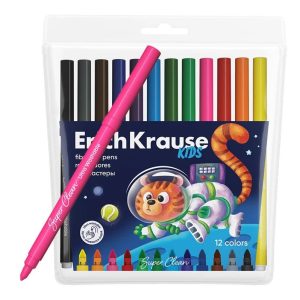 Flomāsteri Erichkrause Kids Animals. vienpusējs. 12 gab.