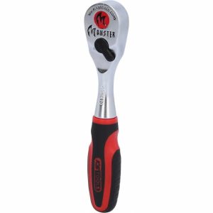 Reversējama tarkšķatslēga Monster 1/4", 80 zobi 125 mm, KS Tools