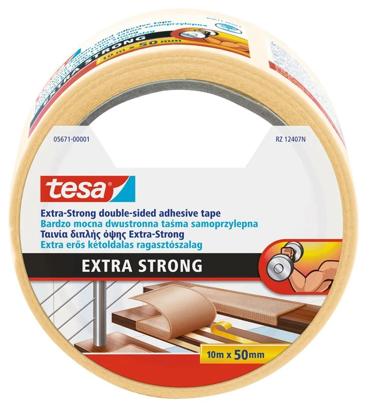 Līmlente Tesa 05671, divpusējs, 10 m x 50 mm