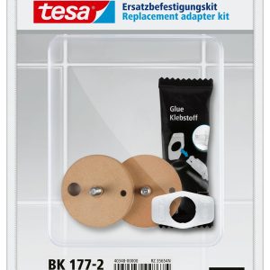 Stiprinājuma detaļas Tesa 40348, 34 mm x 34 mm x 9 mm, brūna krās.