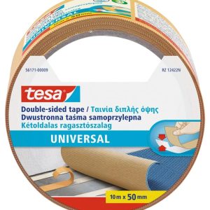 Līmlente Tesa Universal, divpusējs, 10 m x 50 mm