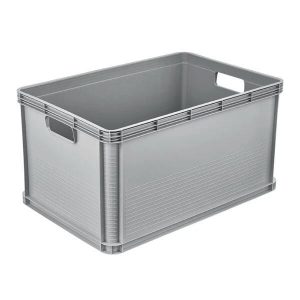 Uzglabāšanas kaste, transports/paredzēts uzglabāšanai/rotaļlietām Keeeper 1088613000000, 64 l, pelēka krās., 60 x 40 x 32 cm
