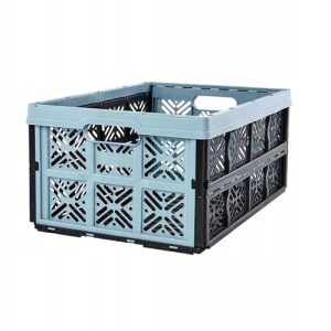Uzglabāšanas kaste, transports Keeeper, 32 l, melna/gaiši zila, 48 x 35 x 23 cm