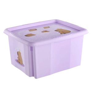 Uzglabāšanas kaste ar vāku Keeeper. 24 l. violetā krāsa