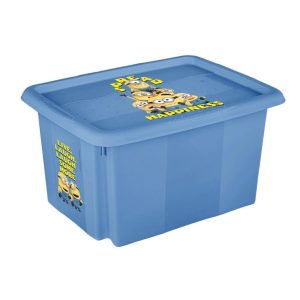 Uzglabāšanas kaste ar vāku 15l zila krāsa 38 x 29.5 x 29.5cm