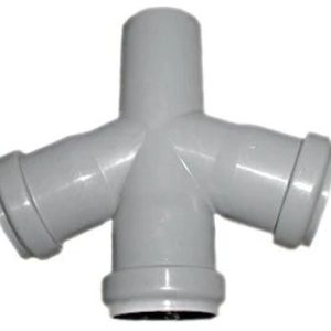 Ar četriem zariem iekštelpu kanalizācijai Wavin Optima, 50 mm x 50 mm x 50 mm, 67 °