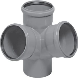 Telpiskais četrstūris iekštelpu kanalizācijai Magnaplast HTplus, 110 mm x 110 mm x 110 mm, 67 °