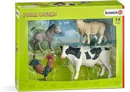 SCHLEICH FARM WORLD fermas dzīvnieki komp.