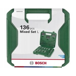 Uzgaļu un urbju komplekts Bosch. 136 gab.