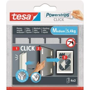 Līmlente Tesa Power-Strips 77721, divpusējs, 0.08 m x 20 mm