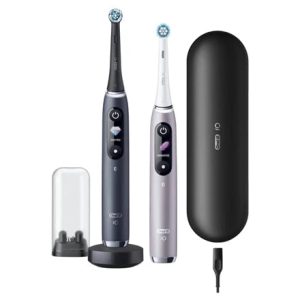 Elektriskā zobu birste Oral-B iO Series 9 Duo Pack, melna krās./rozā krās.