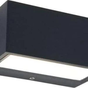 Āra sienas lampa Lutec Clgemini 1891S, 9W, LED, IP54, pelēka krās., 7 cm x 10 cm
