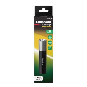 Kabatas lukturītis Camelion 3W. 300lm. IP42. uzlādējams