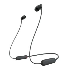 Bezvadu austiņas Sony WI-C100, melna krās.