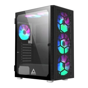 Case-MONTECH-X3 Glass-MidiTower-Not included-Colour Black-X3GLASS,B,