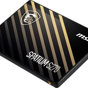 SSD-MSI-SPATIUM S270-480GB-SATA-3D NAND-Write speed 450 MBytes/sec-Read speed 500 MBytes/sec-2,5"-TBW 250 TB-MTBF 2000000