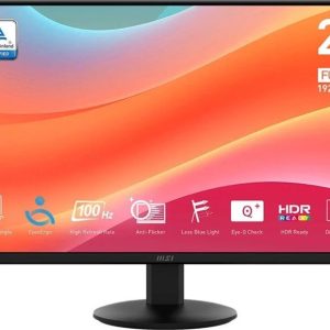 LCD Monitor-MSI-PRO MP272L-27"-Business-Matte-Panel IPS-1920x1080-16:9-100Hz-1 ms-Tilt-Colour Black-PROMP272L