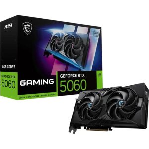 Graphics Card-MSI-NVIDIA-GeForce RTX 5060-8 GB-GDDR7-128 bit-PCI Express x16 5.0-Active-RTX50608GGAMINGOC
