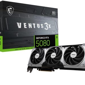 Graphics Card-MSI-NVIDIA-GeForce RTX 5080-16 GB-GDDR7-256 bit-PCI Express x16 5.0-Active-RTX508016GVEN3XOCBLK