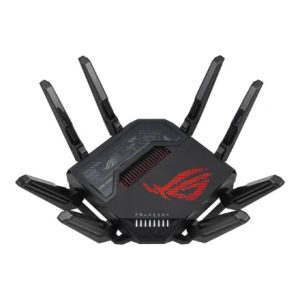 Wireless Router-ASUS-ROG Rapture GT-BE98-Wi-Fi 7 ,802.11be,-Data speed 11529 Mbit/s-Ethernet WAN Yes-Ethernet LAN Yes-6xLAN