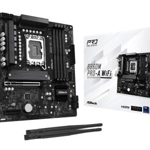Mainboard-ASROCK-Intel B860 Express-LGA1851-Micro-ATX-Memory DDR5-Memory slots 4-B860MPRO-AWIFI