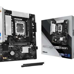Mainboard-ASROCK-LGA 1851 ,Socket V1,-RAM DDR5-SDRAM-2xSlots-H810M-XGEN5WIFI