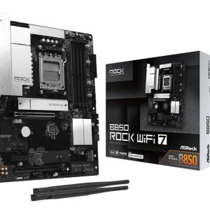 Mainboard-ASROCK-AMD B850-Socket AM5-ATX-RAM DDR5-SDRAM-4xSlots-Wi-Fi Yes-Bluetooth Yes-B850ROCKWIFI7