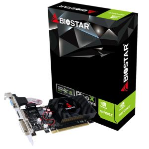 Graphics Card-BIOSTAR-NVIDIA GeForce GT 730-4 GB-DDR3-128 bit-PCIE 2.0 16x-Memory 1333 MHz-GPU 730 MHz-Single Slot