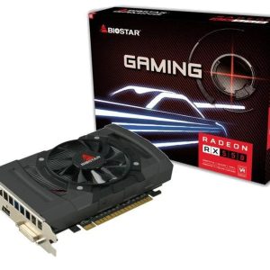 Graphics Card-BIOSTAR-AMD Radeon RX 550-4 GB-GDDR5-128 bit-PCIE 3.0 16x-GPU 1100 MHz-Single Slot
