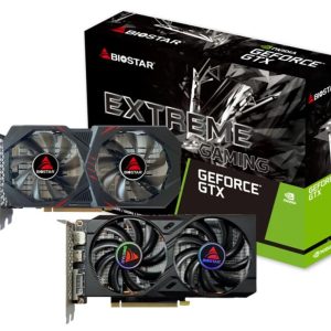 Graphics Card-BIOSTAR-NVIDIA GeForce GTX 1660 TI-6 GB-GDDR6-192 bit-PCIE 3.0 16x-GPU 1500 MHz-Dual Slot