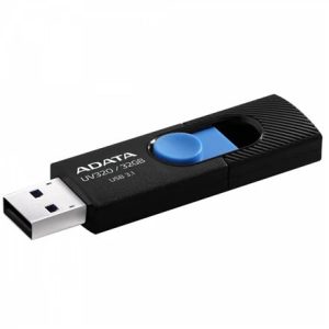 USB zibatmiņa Adata UV320 AUV320-64G-RBKBL, zila krās./melna krās., 32 GB
