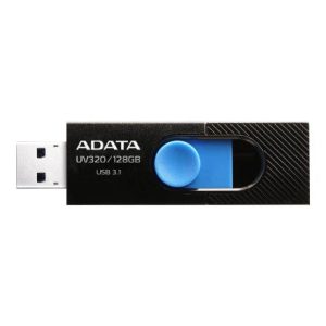 USB zibatmiņa Adata UV320 AUV320-64G-RBKBL, zila krās./melna krās., 128 GB