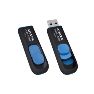 USB zibatmiņa Adata UV128 AUV128-16G-RBE, zila krās./melna krās., 32 GB