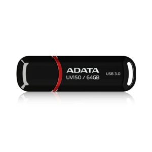 USB zibatmiņa Adata UV150 AUV150-64G-RBK, melna krās./sarkana krās., 64 GB