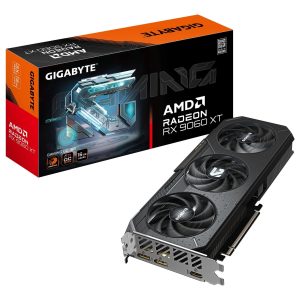 Graphics Card-GIGABYTE-AMD Radeon RX 9060 XT-16 GB-GDDR6-128 bit-PCIE 5.0 16x-Triple slot Fansink-GV-R9060XTGAMINGOC-16GD