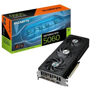 Graphics Card-GIGABYTE-NVIDIA-GeForce RTX 5060-2550 MHz-8 GB-GDDR7-128 bit-PCI Express 5.0-Active-GV-N5060EAGLEMAXOC-8GD