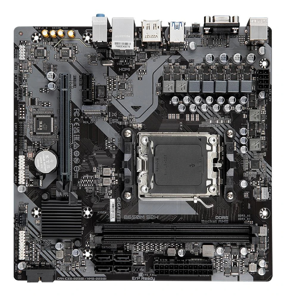Mainboard-GIGABYTE-AMD B650-SAM5-Micro-ATX-Memory DDR5-Memory slots 2-B650MS2H1.4
