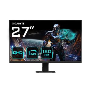LCD Monitor-GIGABYTE-GS27QA EU-27"-Gaming-Panel IPS-2560x1440-16:9-180 ??-1 ms-Colour Black-GS27QAEU