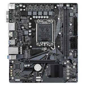 Mainboard-GIGABYTE-Intel H610-LGA1700-Micro-ATX-Memory DDR4-Memory slots 2-1xPCI-Express 3.0 1x-1xPCI-Express 4.0
