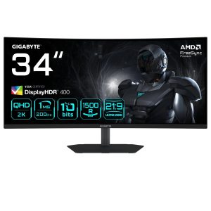 LCD Monitor-GIGABYTE-34 "-3440 x 1440 pixels-UltraWide Quad HD-Native aspect ratio 21:9-LED-Curved-G34WQC2EK