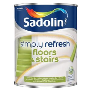 Krāsa, stāvi/ Sadolin Simply Refresh, pus-matēts, 0.9 l, balta