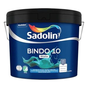 Krāsa Sadolin Bindo 10, balta krās., 9 l