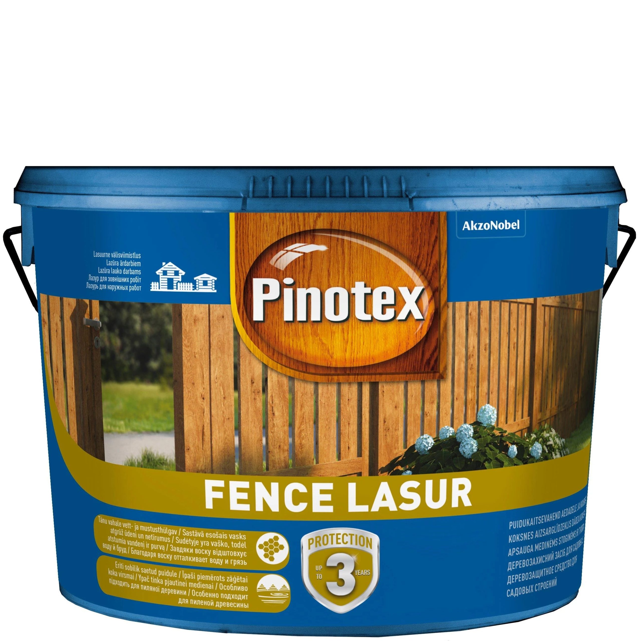 Koksnes impregnants Pinotex Fence Lasur, oregon krās., 10 l