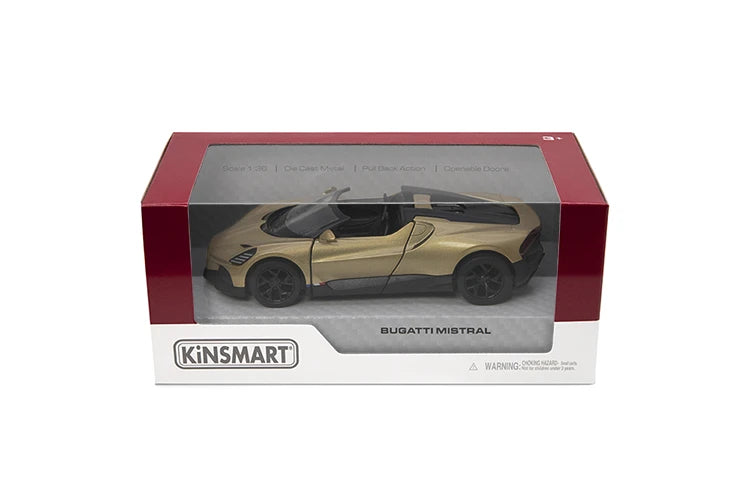 KINSMART Die-Cast modelis Bugatti Mistral, izmērs 1:36