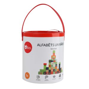 bo. koka klucīši "Alfabēts un vārdi" ,latviešu valodā,