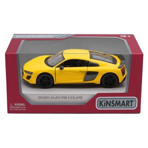 KINSMART Die-Cast modelis 2020 Audi R8 Coupe, izmērs 1:38