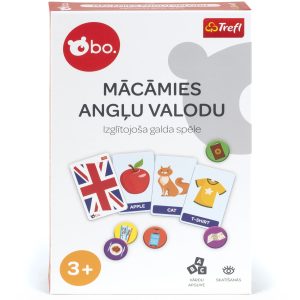 bo. Izglītojošā galda spēle "Mācāmies angļu valoda" ,Latviešu val.,